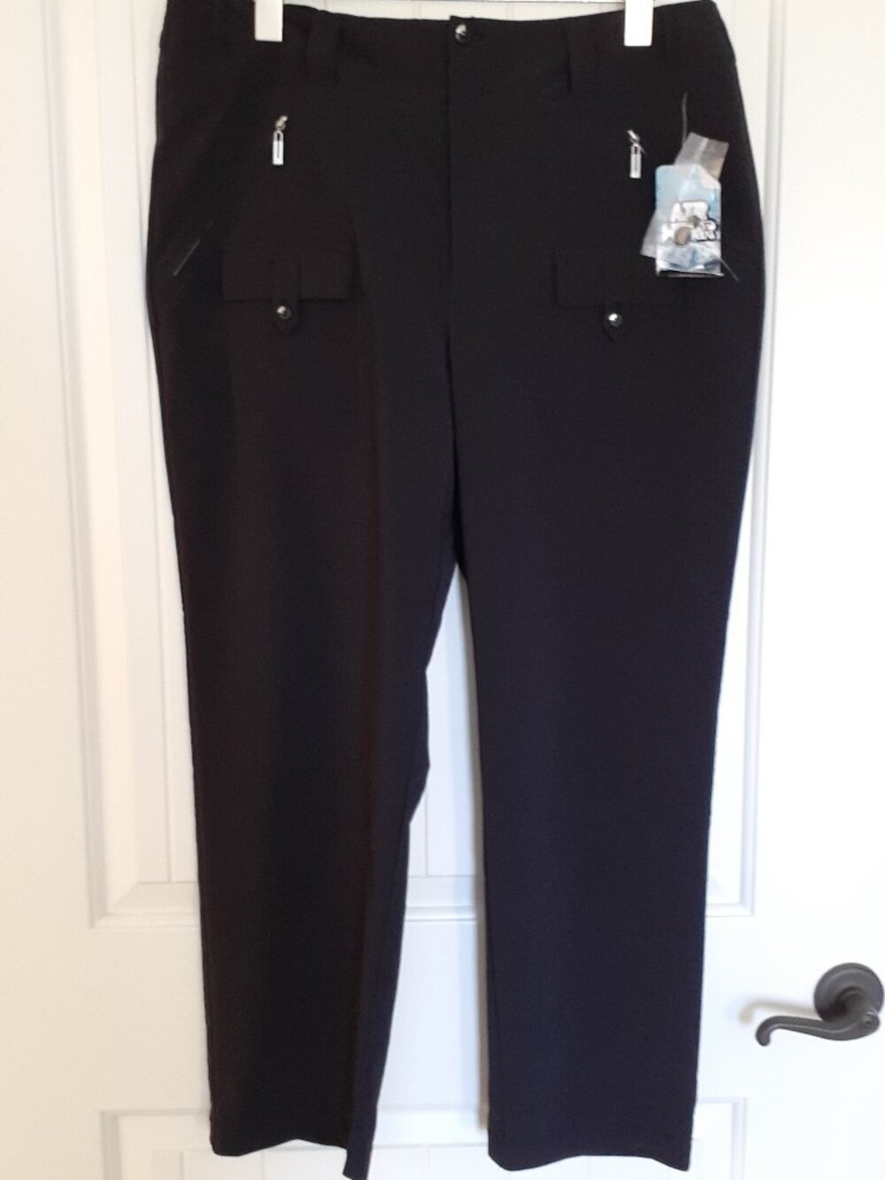 NWT Jamie Sadock Air Wear Lightweight Ankle Pants Black Size 14